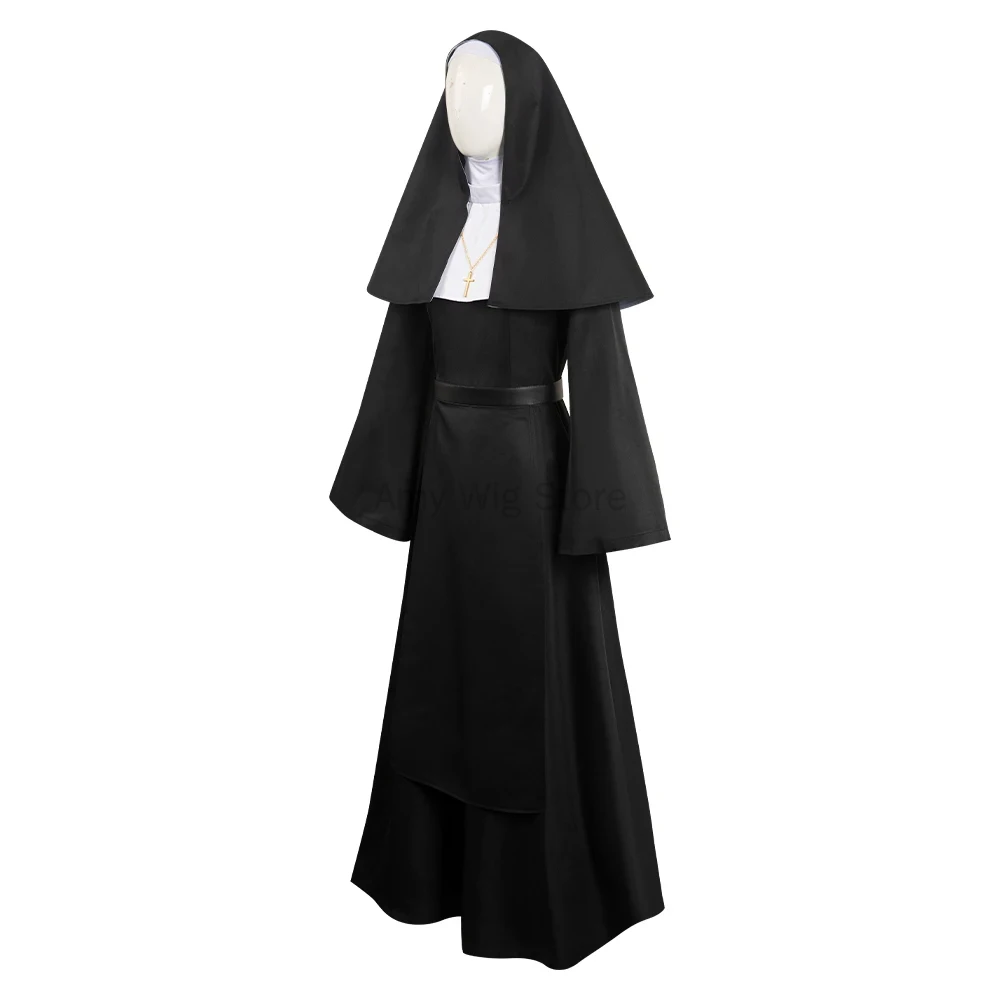 Anime Cosplay Nun - Kadınlar için kostüm Korkunç Cadılar Bayramı