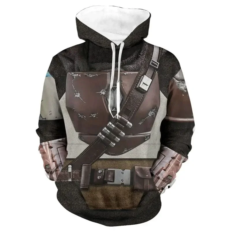Cosplay Anime Basic - SW The Mandalorian Hoodies Cosplay Kostüm