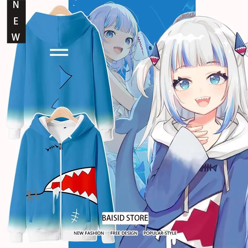Cosplay Anime Basic - Anime Gawr Gura cosplay 3D baskılı
