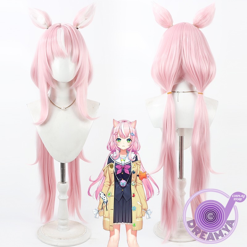 Anime Yang Cosplay - Yang Nari Cosplay Peruk Vtuber Pembe