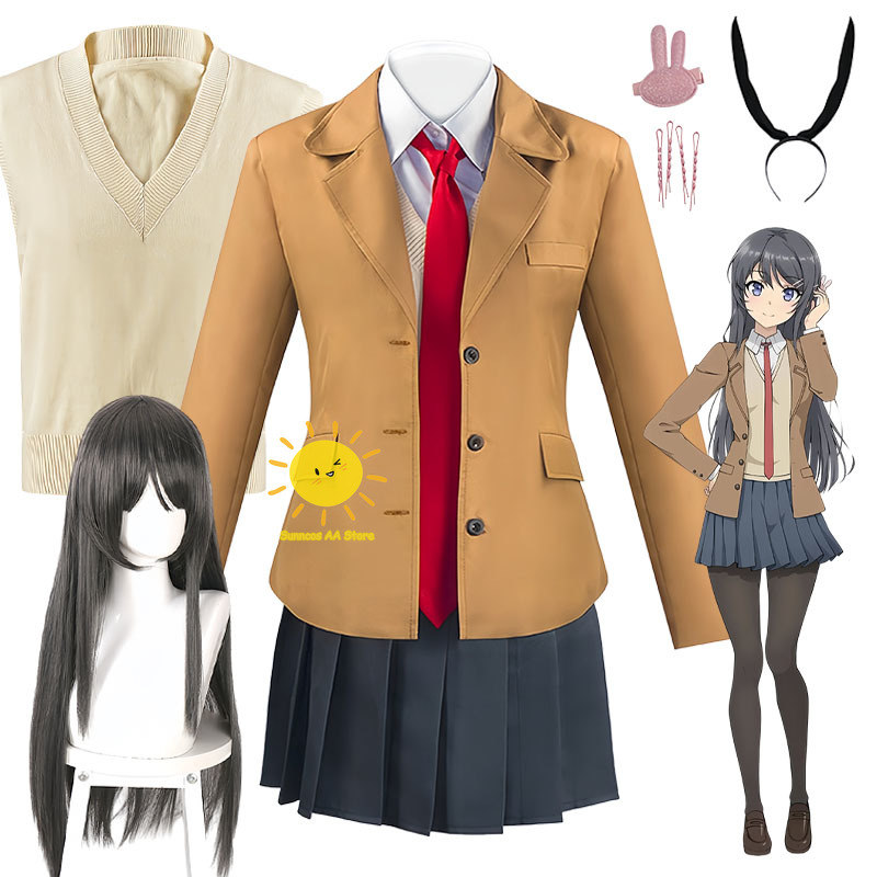 Anime Cosplay Outfit Girl - Anime Sakurajima Mai Cosplay Rascal Tavşan