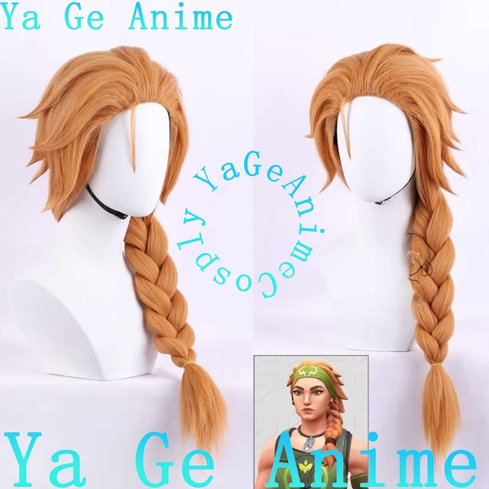 Anime Cosplay Thick - Skye Cosplay Peruk Ajan Kalın Yeşil
