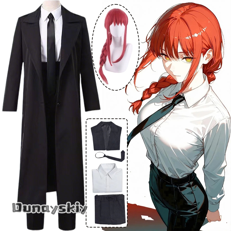 Anime Cosplay Chainsaw Man - Anime Adam Makima Cosplay Kostüm{Hemera}Cadılar Bayramı
