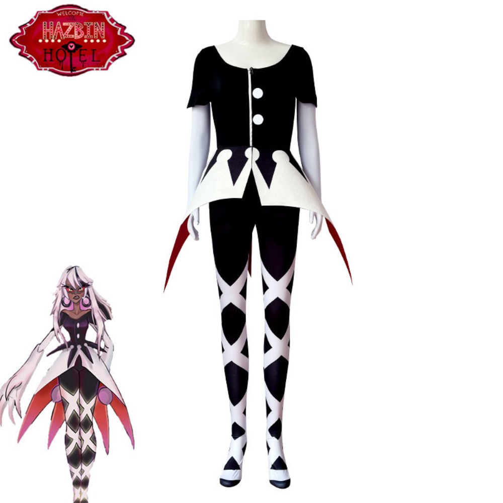 Anime Cosplay Events - Hazbin Hotel Carmilla Cosplay Kostüm Siyah