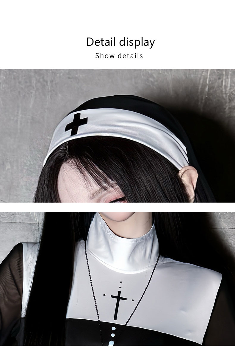 2026 Cadılar Bayramı yetişkin  - Anime Cosplay Nun incelemesi ve fiyatı