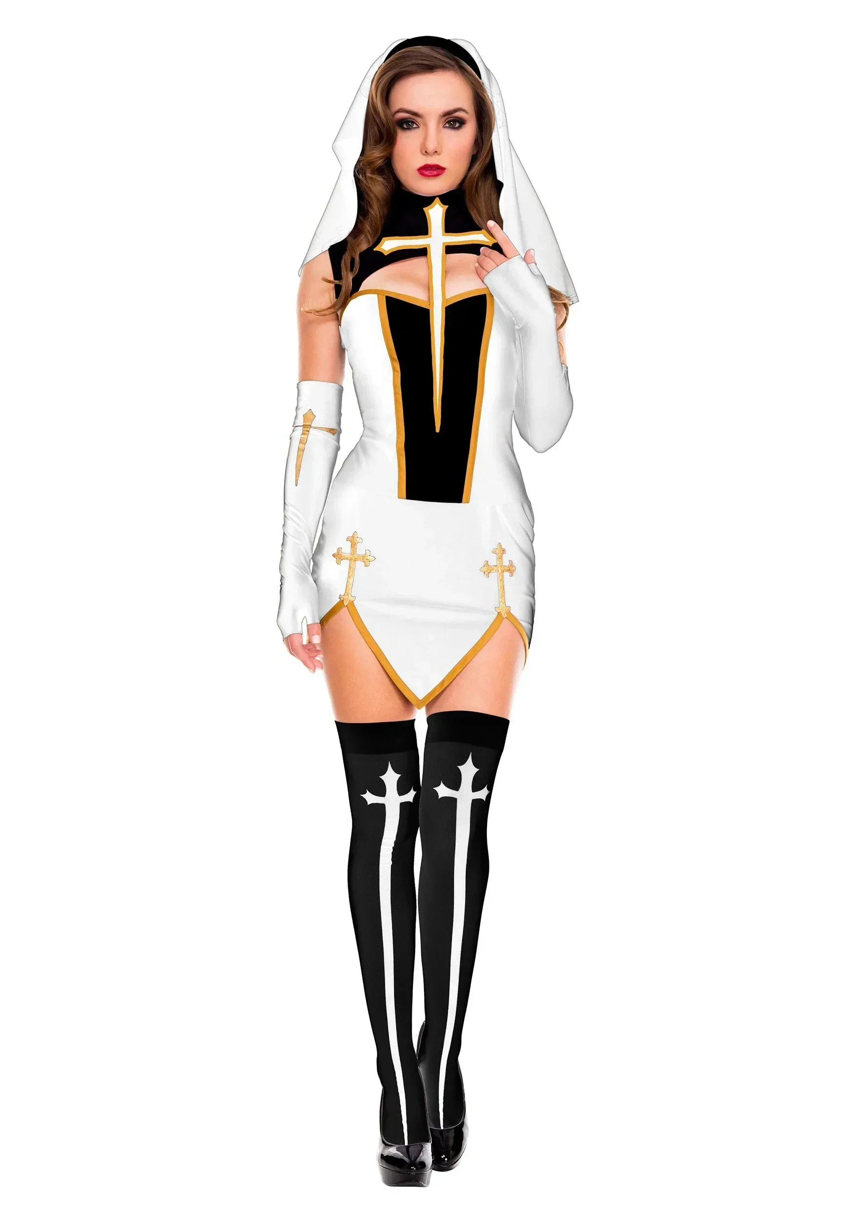 2026Sexy Lady Nun Superior Kos - Anime Cosplay Nun incelemesi ve fiyatı