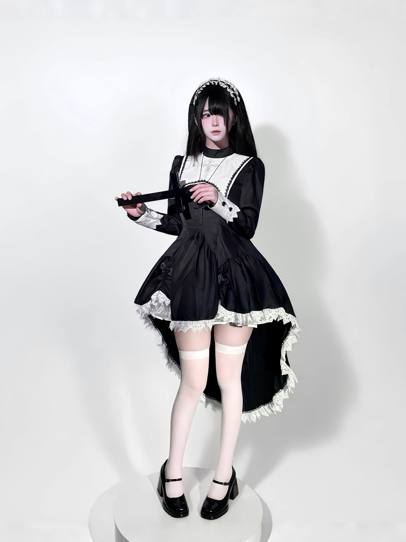 Gotik tarzı koyu nakış çapraz  - Anime Cosplay Nun incelemesi ve fiyatı