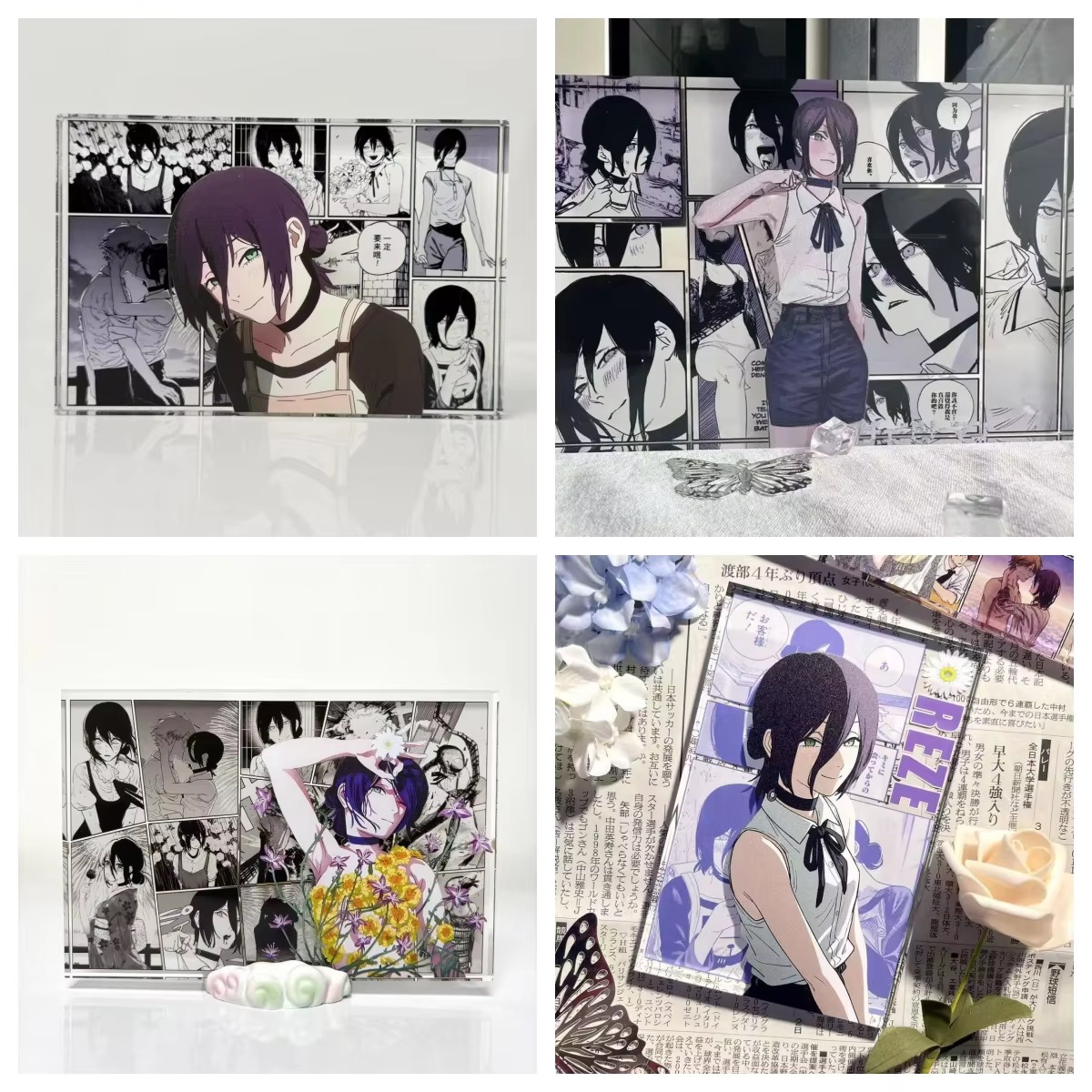 Anime figürü Denji ve Reze akr - Anime Cosplay Props incelemesi ve fiyatı